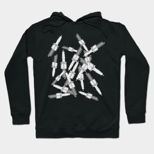 Spark Plug Pattern Hoodie